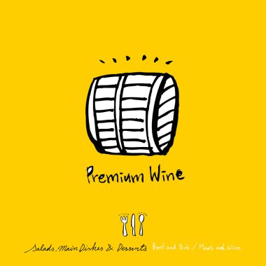 Restoran poster / yarım yamalak gıda menü resimleri - vektör