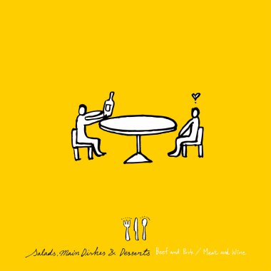 Restoran poster / yarım yamalak gıda menü resimleri - vektör