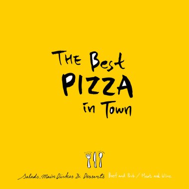 Restoran poster / yarım yamalak gıda menü resimleri - vektör