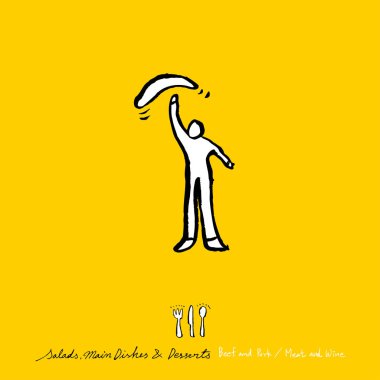 Restoran poster / yarım yamalak gıda menü resimleri - vektör