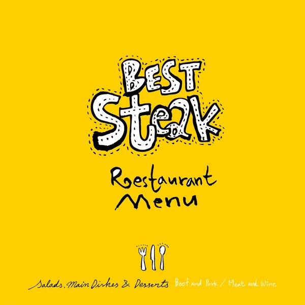 Restoran poster / yarım yamalak gıda menü resimleri - vektör