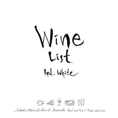 Restoran poster / yarım yamalak gıda menü resimleri - vektör