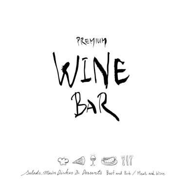 Restoran poster / yarım yamalak gıda menü resimleri - vektör