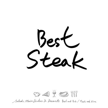 Restoran poster / yarım yamalak gıda menü resimleri - vektör