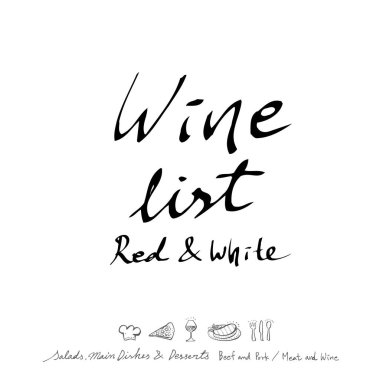 Restoran poster / yarım yamalak gıda menü resimleri - vektör