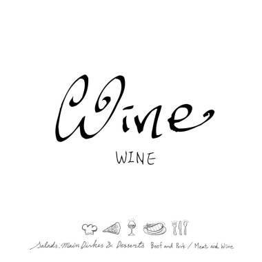 Restoran poster / yarım yamalak gıda menü resimleri - vektör