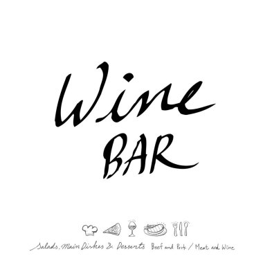 Restoran poster / yarım yamalak gıda menü resimleri - vektör