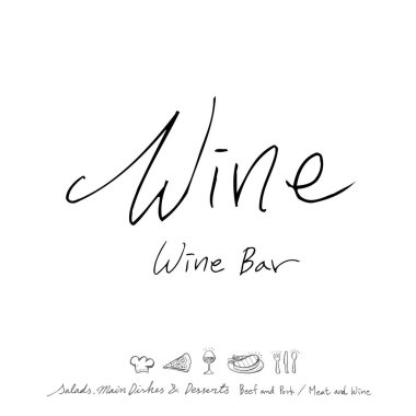 Restoran poster / yarım yamalak gıda menü resimleri - vektör