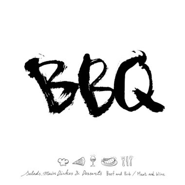 Restoran poster / yarım yamalak gıda menü resimleri - vektör