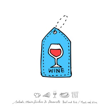 Restoran poster / yarım yamalak gıda menü resimleri - vektör