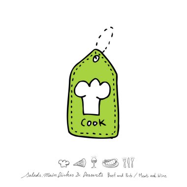 Restoran poster / yarım yamalak gıda menü resimleri - vektör