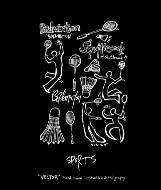 Spor poster / yarım yamalak eğlence illüstrasyon - vektör