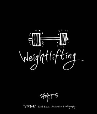 Spor poster / yarım yamalak eğlence illüstrasyon - vektör