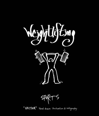 Spor poster / yarım yamalak eğlence illüstrasyon - vektör