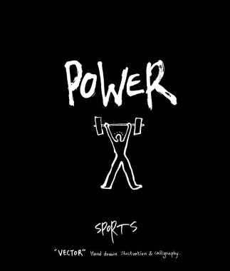 Spor poster / yarım yamalak eğlence illüstrasyon - vektör