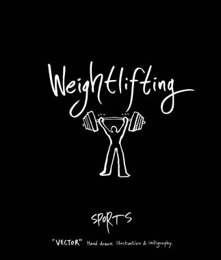 Spor poster / yarım yamalak eğlence illüstrasyon - vektör