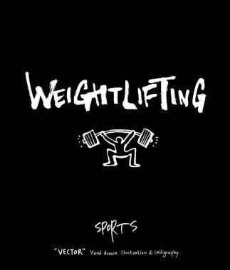 Spor poster / yarım yamalak eğlence illüstrasyon - vektör