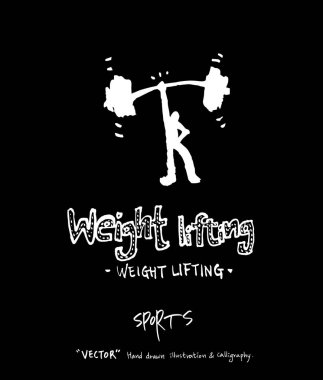 Spor poster / yarım yamalak eğlence illüstrasyon - vektör