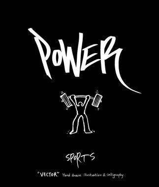 Spor poster / yarım yamalak eğlence illüstrasyon - vektör