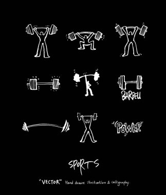 Spor poster / yarım yamalak eğlence illüstrasyon - vektör