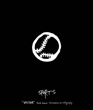 Spor poster / yarım yamalak eğlence illüstrasyon - vektör