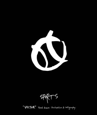 Spor poster / yarım yamalak eğlence illüstrasyon - vektör