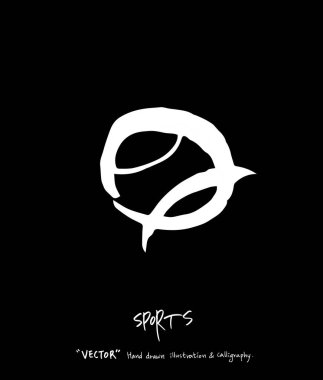 Spor poster / yarım yamalak eğlence illüstrasyon - vektör