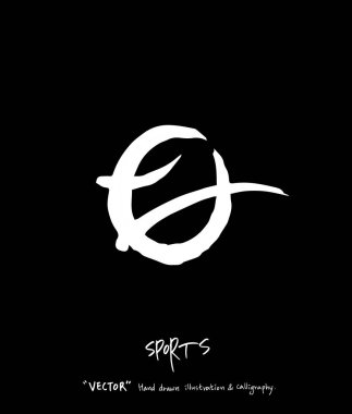 Spor poster / yarım yamalak eğlence illüstrasyon - vektör