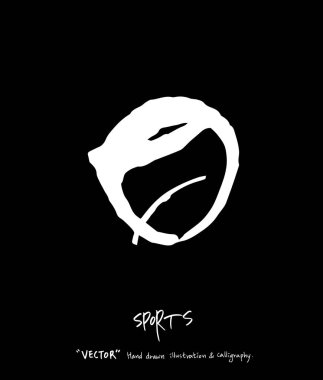 Spor poster / yarım yamalak eğlence illüstrasyon - vektör