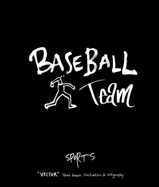 Spor poster / yarım yamalak eğlence illüstrasyon - vektör