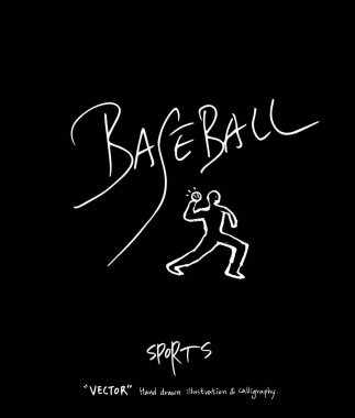 Spor poster / yarım yamalak eğlence illüstrasyon - vektör