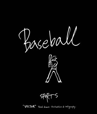 Spor poster / yarım yamalak eğlence illüstrasyon - vektör