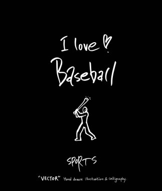 Spor poster / yarım yamalak eğlence illüstrasyon - vektör