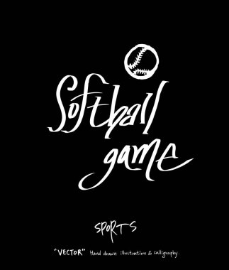 Spor poster / yarım yamalak eğlence illüstrasyon - vektör