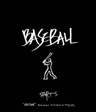 Spor poster / yarım yamalak eğlence illüstrasyon - vektör