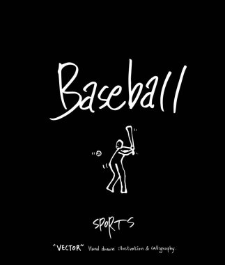 Spor poster / yarım yamalak eğlence illüstrasyon - vektör