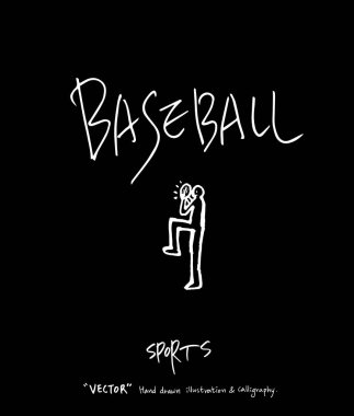 Spor poster / yarım yamalak eğlence illüstrasyon - vektör