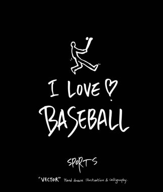 Spor poster / yarım yamalak eğlence illüstrasyon - vektör