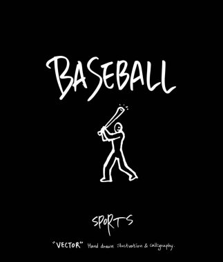 Spor poster / yarım yamalak eğlence illüstrasyon - vektör