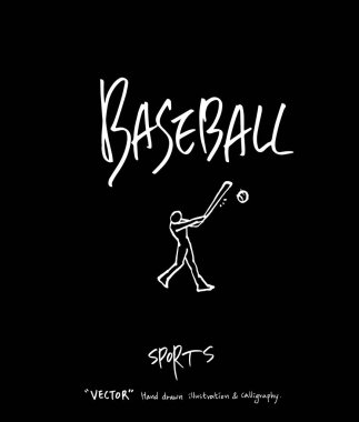 Spor poster / yarım yamalak eğlence illüstrasyon - vektör