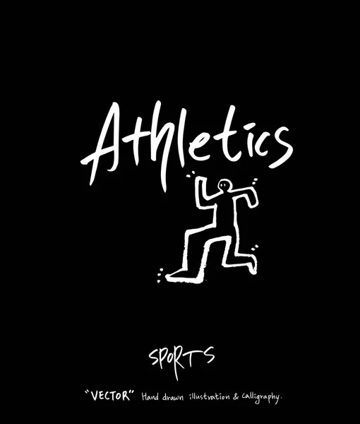 Affiche Sport Illustration Loisirs Croquante Vecteur — Image vectorielle