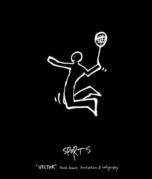 Sport Poster Schetsmatig Leisure Illustration Vector — Stockvector