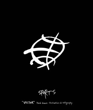 Spor poster / yarım yamalak eğlence illüstrasyon - vektör