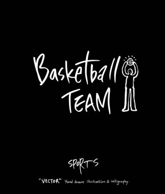 Spor poster / yarım yamalak eğlence illüstrasyon - vektör