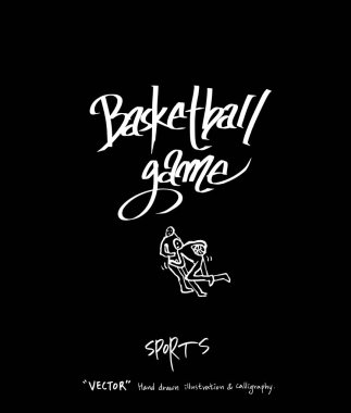 Spor poster / yarım yamalak eğlence illüstrasyon - vektör