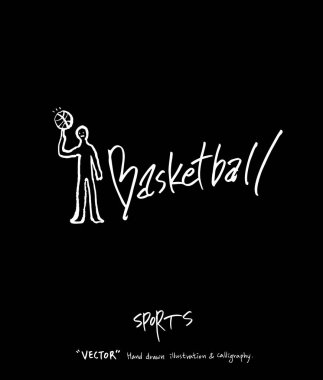 Spor poster / yarım yamalak eğlence illüstrasyon - vektör