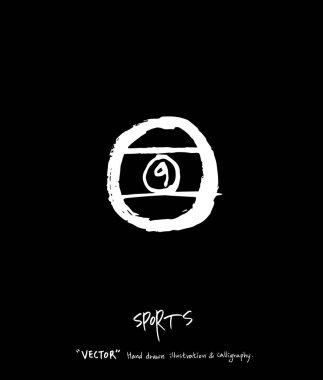 Spor poster / yarım yamalak eğlence illüstrasyon - vektör