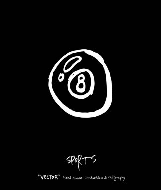 Spor poster / yarım yamalak eğlence illüstrasyon - vektör