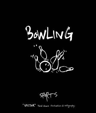 Spor poster / yarım yamalak eğlence illüstrasyon - vektör