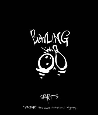 Spor poster / yarım yamalak eğlence illüstrasyon - vektör